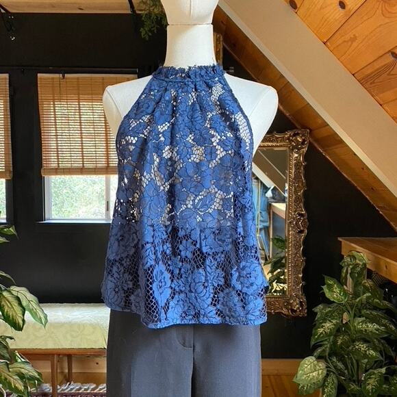 Free People Lace Halter Blouse - Picture 1 of 5